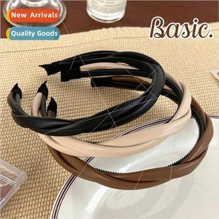 level sense versatile simple bands high hair Vintage twist