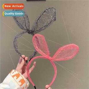 girl rabb hair band mesh modern ears bow Korea cute girls