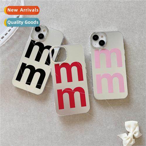 Simple Pink English 适用 iPhone 14ProMax12/13Pro Phone Case