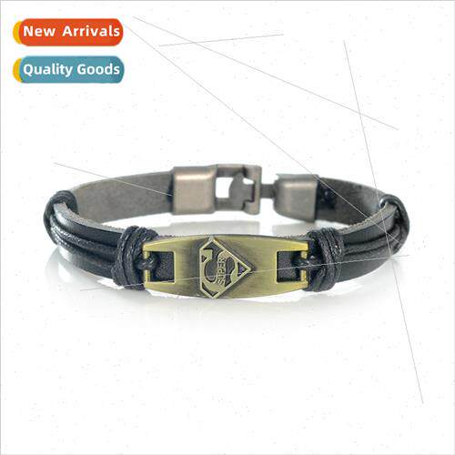 Movie Peripherals Superman Leather Bracelet Bracelet Accesso