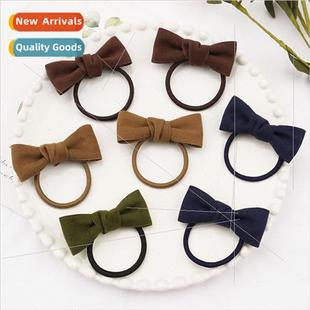 crimped velvet fall headbands rope hard hair Children bow