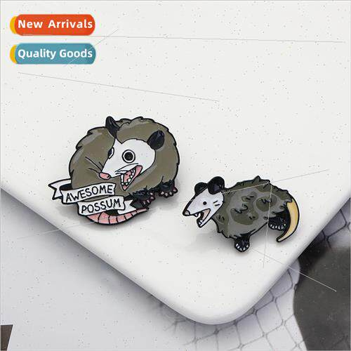 Creative personalized oil drop brooch mouse zinc alloy cloth