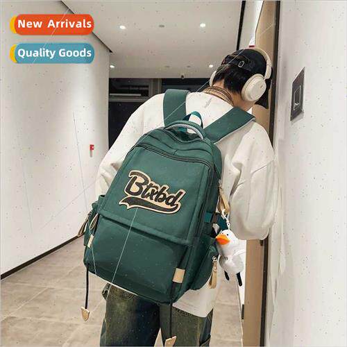 ins wind male schoolbag set nd large capacy men women should