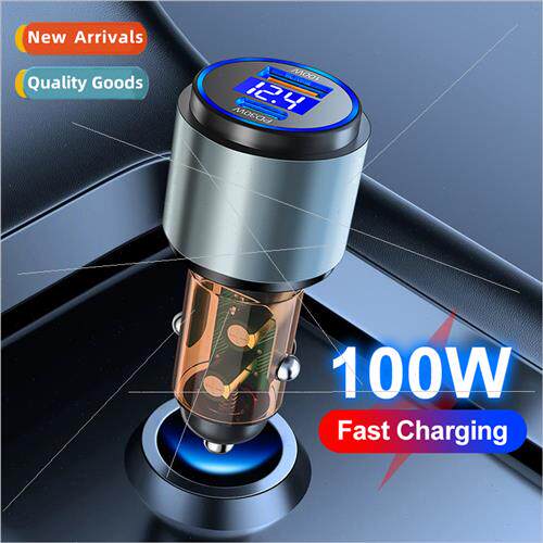 One drag two show  100W new car charger USB +30WPD super fas