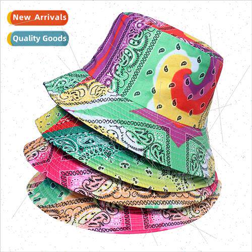 Paisley bucket hats hip-hop sun hat tide men women colourful