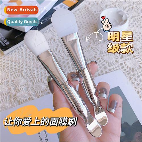Double head mask brush soft hair silicone brush mud mask spe