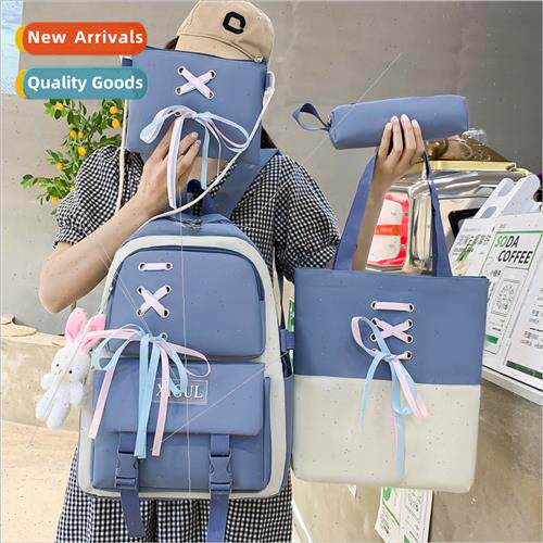 Nylon shoulder bag female Korean large capacy four sets seco