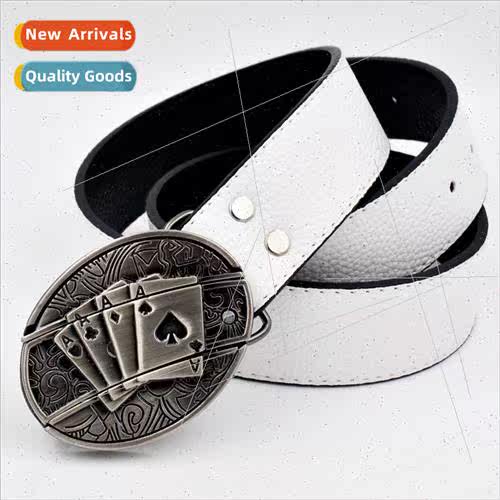 Anti-body belt knife smooth buckle buckle head leather belt