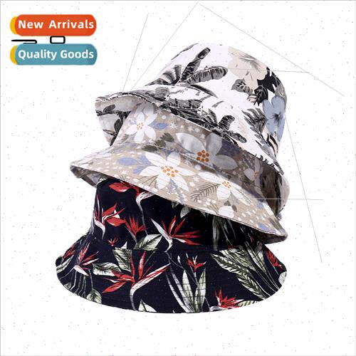 Tie-dye printed flower pot hat summer new Ms. nd Korea sunsh