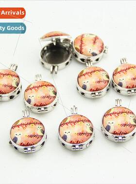 DIY jewelry accessories magic box small e owl pendant essent