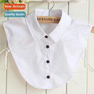 square winter collar fashion shirt Korean false fall