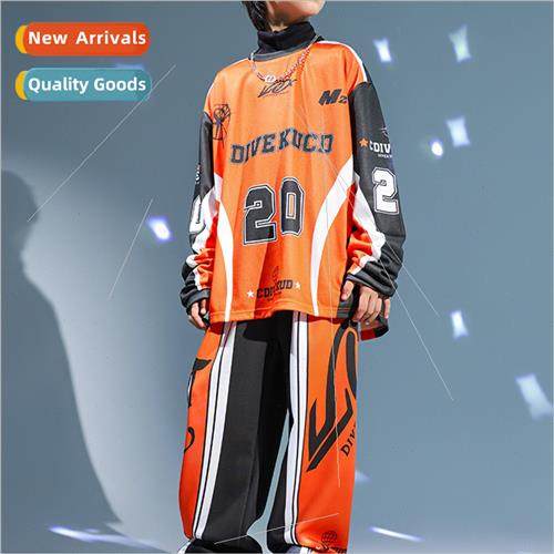 hiphop set dance childrens jazz dance girls costume boy drum