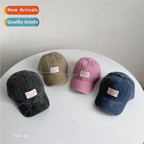 Alphabet parent-child baseball cap Korean  hundred wh soft t