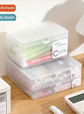 Storage Box Plastic Desktop Transparent Plastic Empty Box Sm