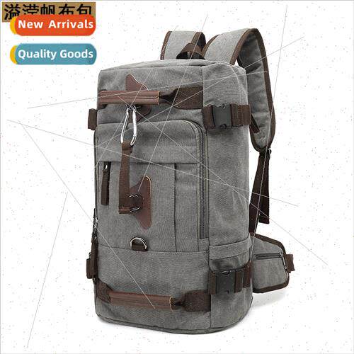 Men Multifunctional Triple Shoulder Bag Washable Canvas Hand