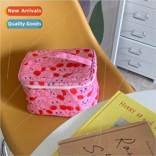 Cute pink girl cartoon cosmetic bag large capacy 2022 new ha