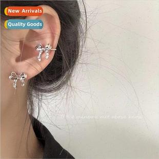 earrings wind cold ins new fashion female bow KoreaMori
