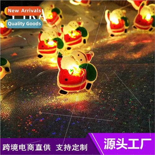 Santa Claus modeling light string Battery box Christmas outd