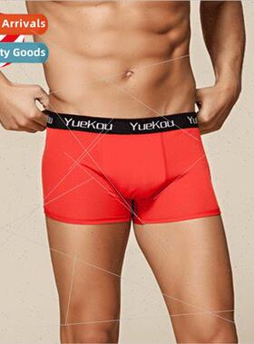 High-grade men mid-waist silk boxer briefs mulberry silk sil