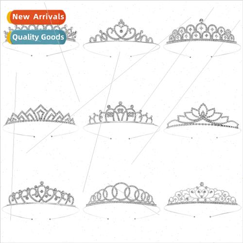 Europe fashion princess crown hair accessories simple birthd