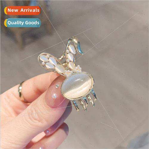 Korea new cat eye hair clips cute bunny rhinestone side clip