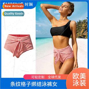 Waist Swimming Summer Europe Pants Dot Polka High Women New