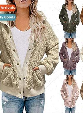 2023 wool coat new  long-sleeved cardigan women fall winter