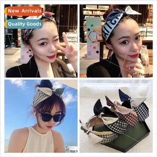 retro color bow jewelry playful ins cute Korean blocking