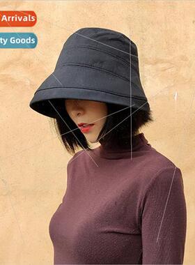 Black fisherman hat female early spring hat female summer Ko