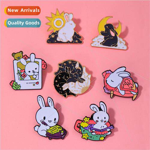 soft cute creative personaly Meng Meng rabb brooch cartoon l