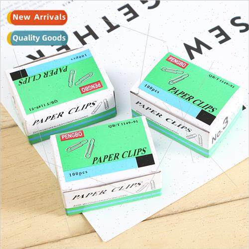 Boxed Metal  Paper Clips Curve Pins U-Pin Clips Office Suppl