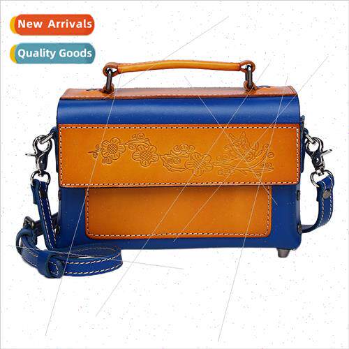 shoulder niche crossbody bag retro embossed women handbag ha