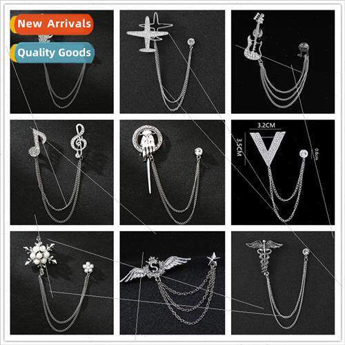 Men Su Guar Brooch Korea Chain Brooch Su Eagle Pin Corsage m