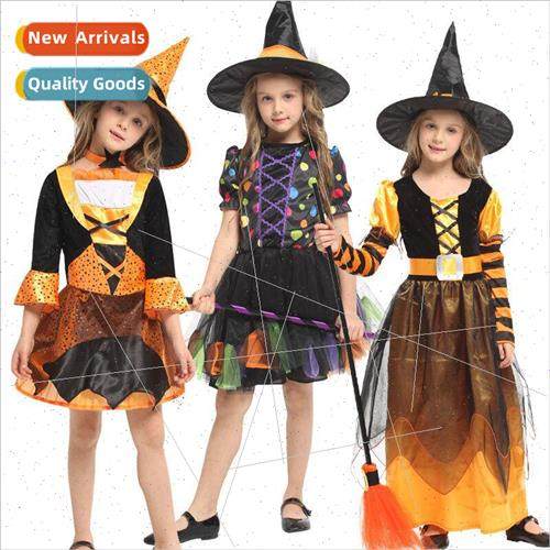 Wch Costume Children Cosplay Permance Costume Girls Mesh Wch