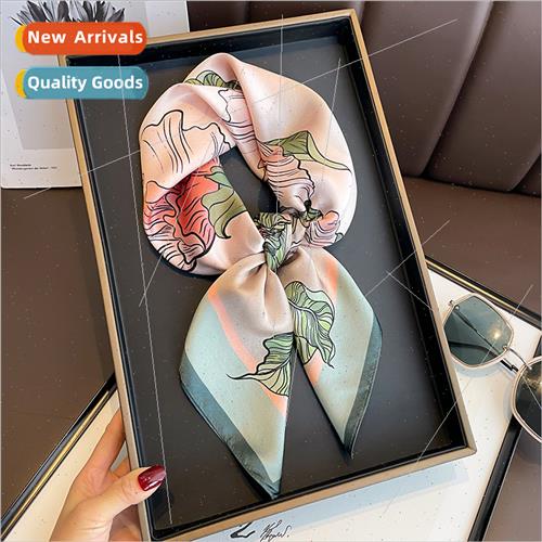 Chinese retro rustic pink roses 70 square silk scarf women n