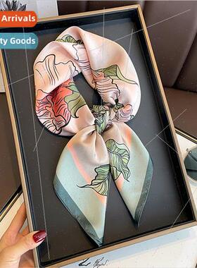 Chinese retro rustic pink roses 70 square silk scarf women n