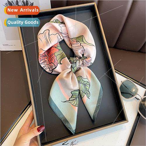 Chinese retro rustic pink roses 70 square silk scarf women n