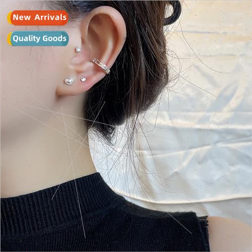 Hollowed out love couple ear bone clip whout ear holes fashi