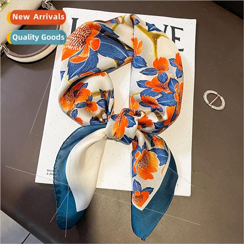 lk scarf female fashion temperament lerary floral small squa