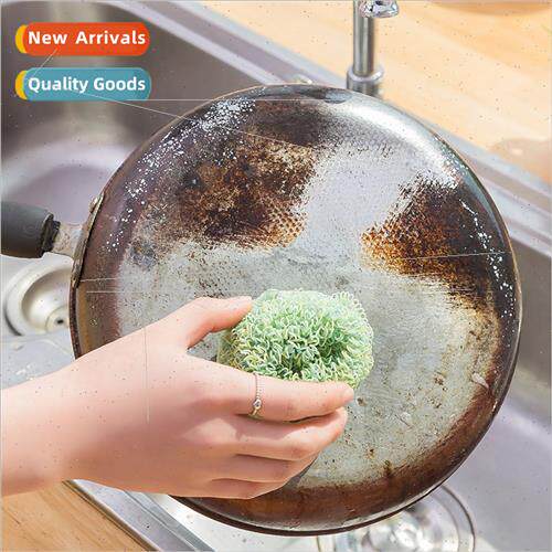 Household fiber cleaning ball steel wire ball does not fall