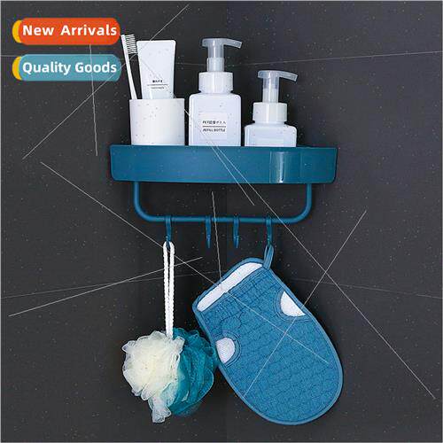 Triangle Double Towel Shelf Wall Mounted Bathroom Shelf Non-