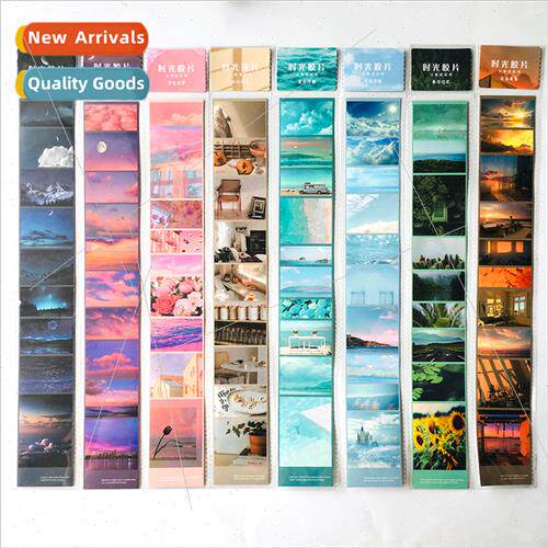 INS wind to keep time film wind stickers summer dusk nature