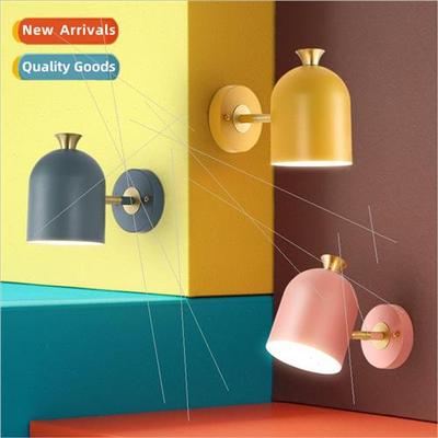 Macaron single head bedroom art bedside Scandinavian wall la