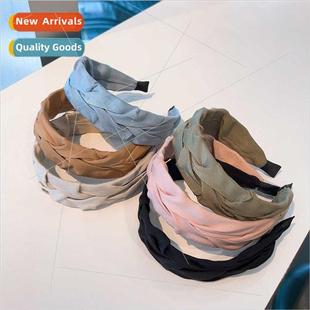 twist handmade wide simple card senior hair niche braided