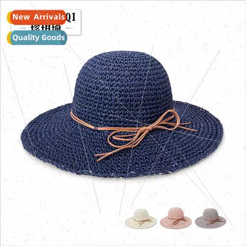 hand-woven straw hat fashion ladies sunshade large brim hat