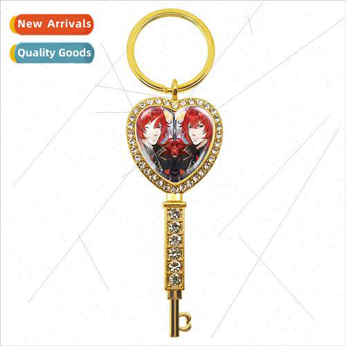 New Anime Genshin Glass Dome Jewellery  Round Heart Pendant