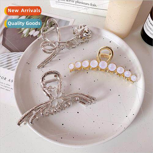 new Premium Feeling Hair Clip Female Back Head Shark Clip La