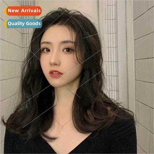 Wig female medium long hair natural full head set fashion ro