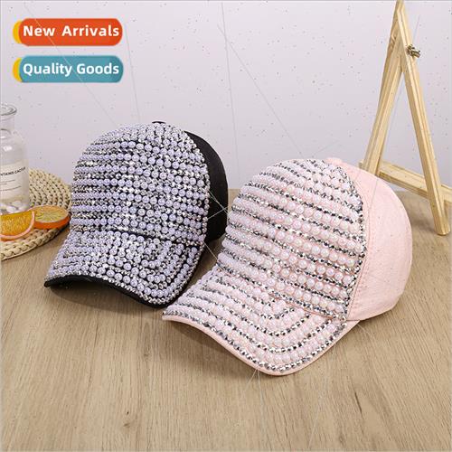 Europe new pearl baseball cap children hard top spring summe