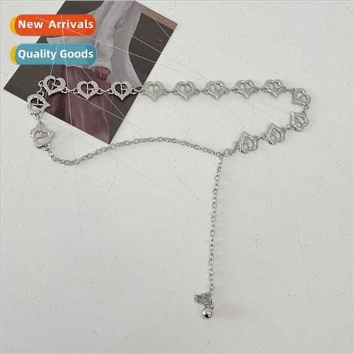 Hundreds dress Korean iron chain love waist chain skirt summ